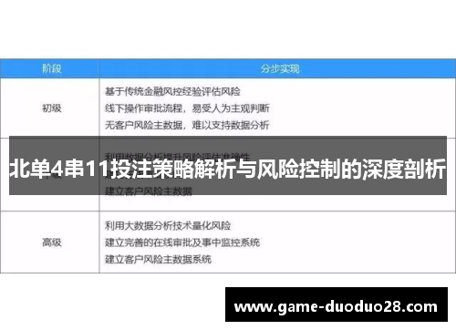 北单4串11投注策略解析与风险控制的深度剖析